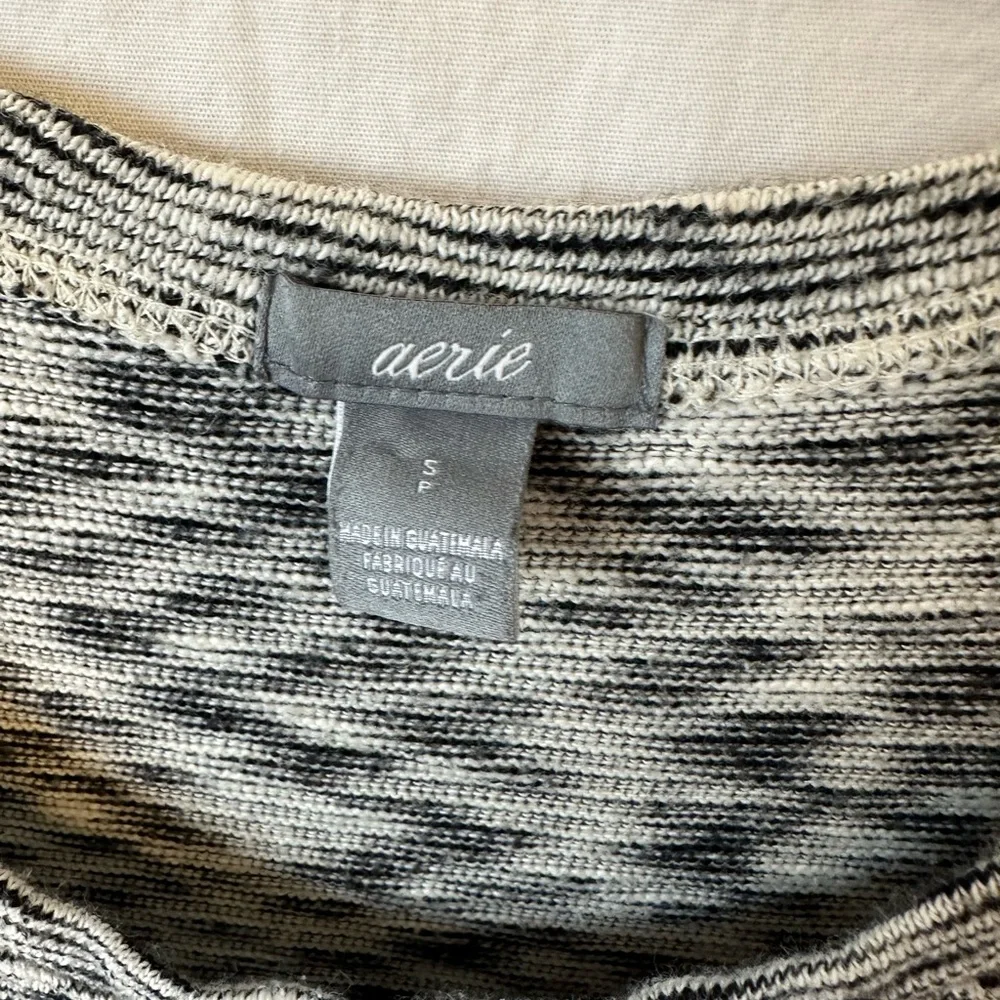 Aerie Black White Striped Racerback Tank Dress Size Small